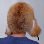 Мужская шапка ушанка из лисы цвет натуральный