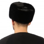 Черная мужская норковая шапка арт. 311м