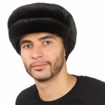 Черная мужская норковая шапка арт. 315м