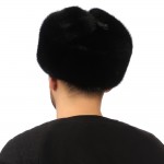 Черная мужская норковая шапка арт. 325