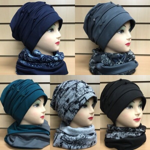 Модный комплект шапка и шарф