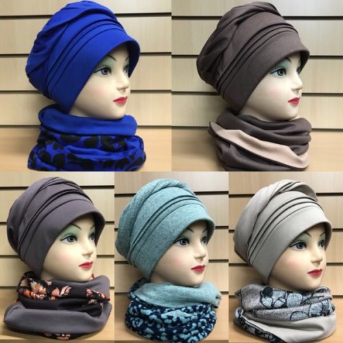 Недорогой комплект шапка и шарф