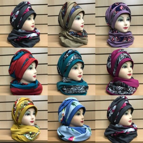 Женский комплект шапка и шарф